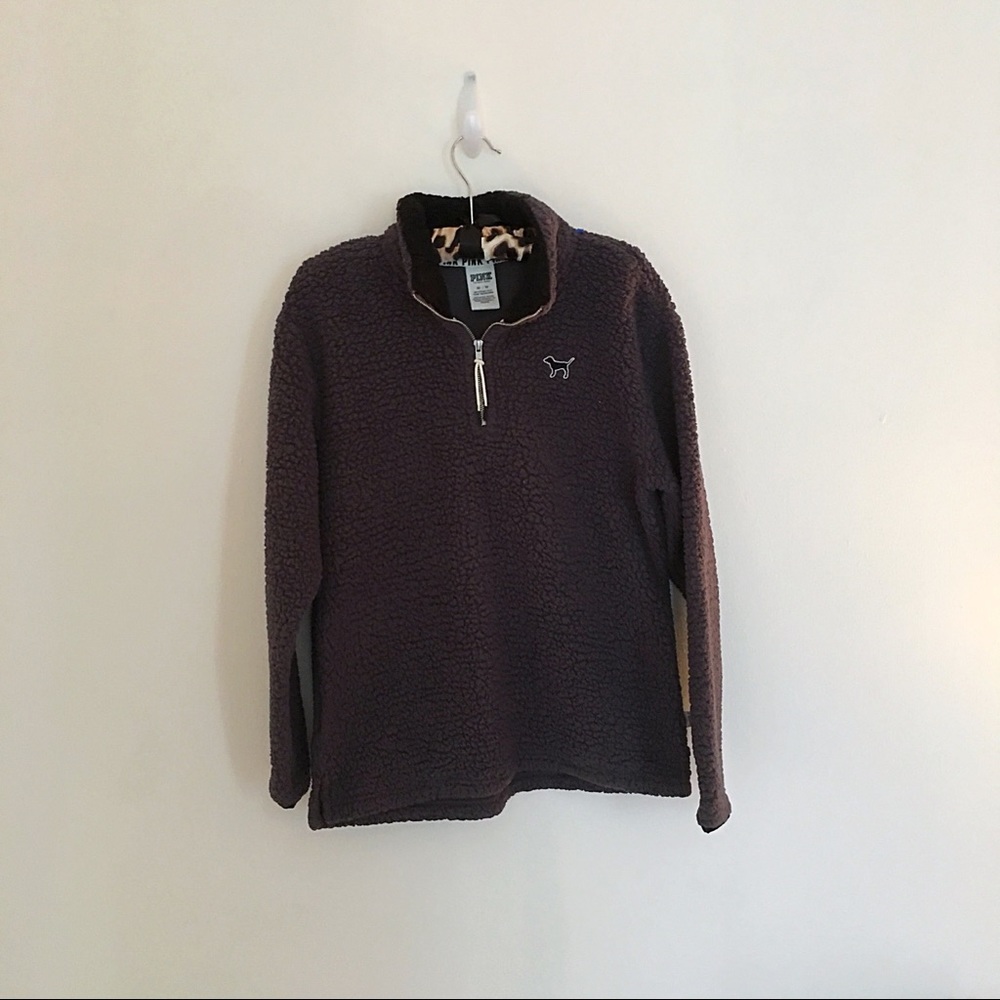 PINK New Sherpa Quarter Zip